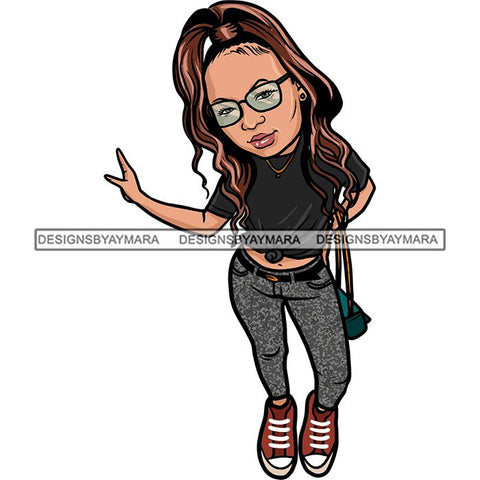 Fashion Woman Model Posing Summer Outfit Vogue Goddess Glamour Trendy Clothing Vector SVG Cutting Files