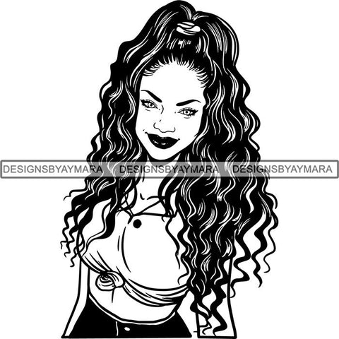 Afro Lady Black Goddess Melanin Dark Latina Morena SVG Files For Cutting and More!