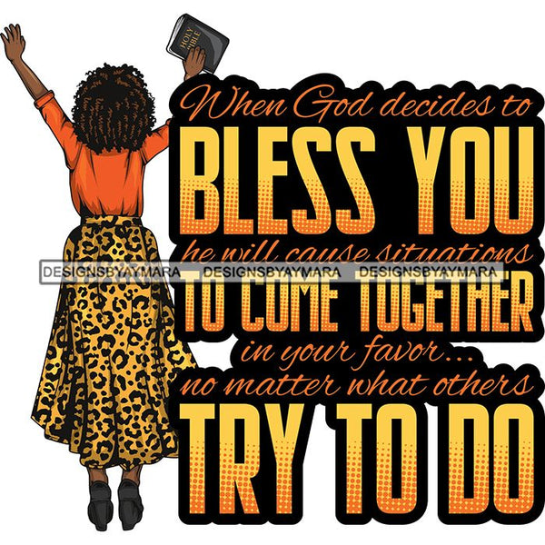 Afro Lola Praying Begging Asking God Lord Faith Strength Quotes .SVG Vector Clipart Cutting Files For Silhouette Cricut and More!