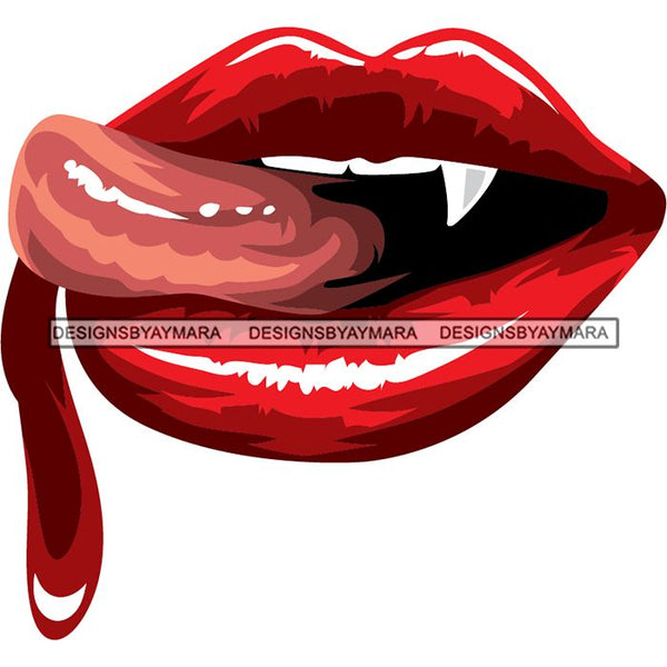 Sensual Glossy Lips SVG Cutting Files