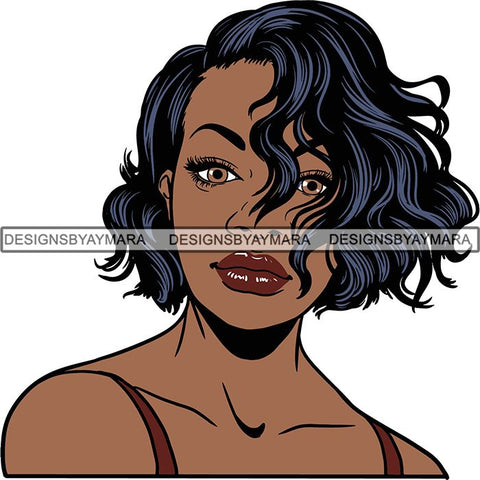 Afro Woman Nubian Melanin Popping Unique Design SVG Cutting Files For Silhouette Cricut and More