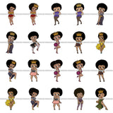 HUGE MEGA BUNDLE 1297 SVG Layered Vector Designs Afro Woman African American Women Melanin Nubian Black Girl Magic SVG PNG JPG Cutting Files For Silhouette Cricut and More