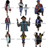Bundle 20 Designs Graduation Commencement Convocation Graduating Diploma Degree Ceremony Cap and gown Valedictorian Salutatorian Honor Roll Grad school Alumni Baccalaureate Undergraduate Postgraduate Tassel SVG PNG JPG Cutting Files