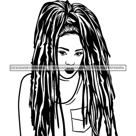 Afro Lady Black Goddess Melanin Dark Latina Morena SVG Files For Cutting and More!