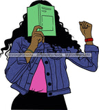 Woman Reading A Book Education Smart Classy Lady Drinking Coffee Wine .SVG Cutting Files For Silhouette Cricut and More!