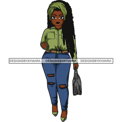 Lola Afro Beautiful Black Proud Woman .SVG Cutting Files For Silhouette and Cricut and More!