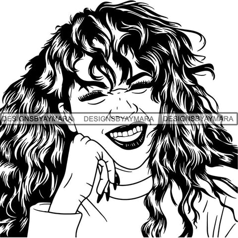 Afro Lady Black Goddess Melanin Dark Latina Morena SVG Files For Cutting and More!