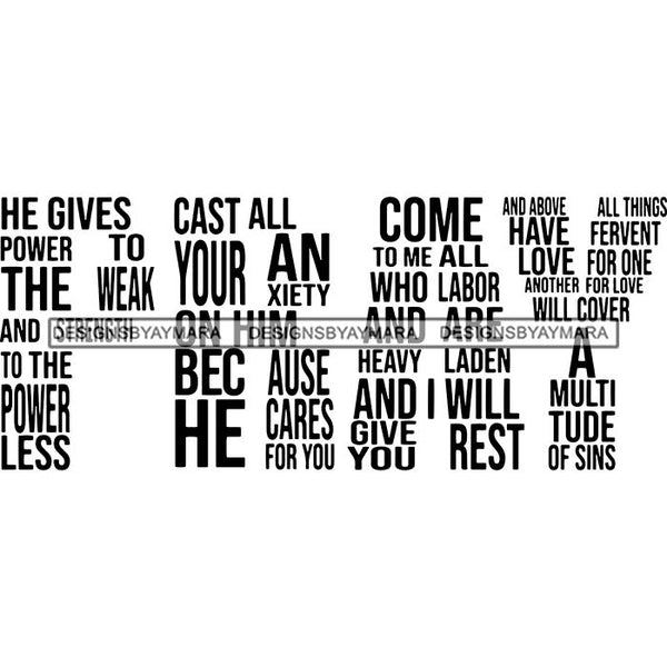 Words Letter Lord Life Quotes SVG Files For Cutting and More!