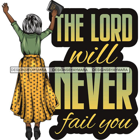 Afro Lola Praying Begging Asking God Lord Faith Strength Quotes .SVG Vector Clipart Cutting Files For Silhouette Cricut and More!