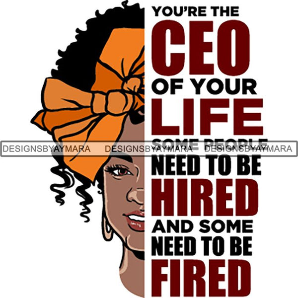 Afro Melanin Popping Life Quotes SVG Cutting Files For Silhouette Cricut and More