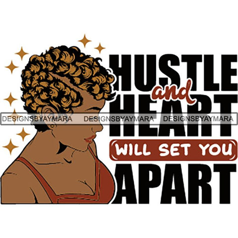 Strong Successful Afro Woman Quotes .SVG Cutting Files For Silhouette Cricut and More