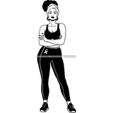 Strong Afro Woman SVG Cancer Survivor Cutting Files For Silhouette Cricut and More