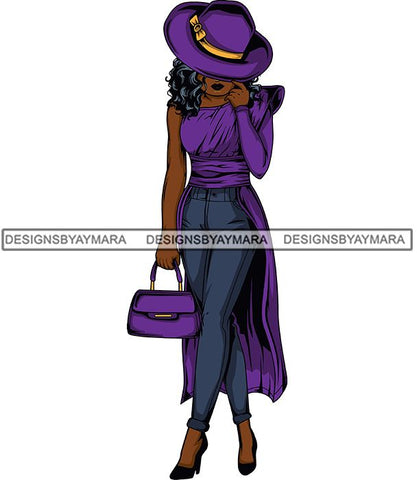 Afro Lola Flow Too Strong Elegance Elegant Woman Glamour Sexy Confident Lady .SVG Clipart Vector Cutting Files