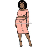 Afro Woman SVG Melanin Nubian Color Cutting Files