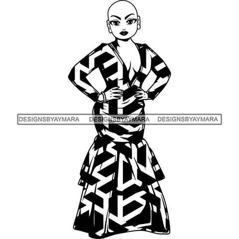 Afro Lola Boss Fashion Diva Glamour .SVG Cutting Files For Silhouette and Cricut and More!