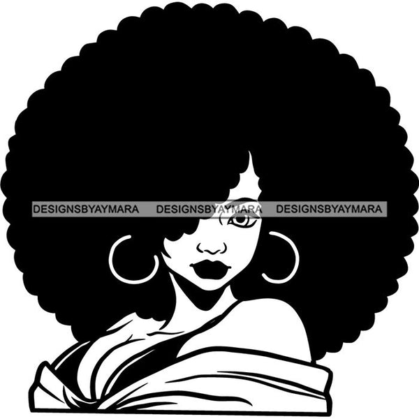 Afro African American Lady Woman Classy Nubian SVG Cutting Files