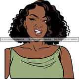 Afro Independent Successful Woman SVG Cutting Files For Silhouette Cricut and More