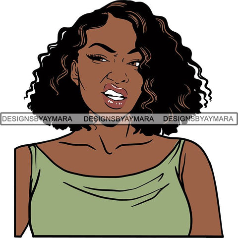 Afro Independent Successful Woman SVG Cutting Files For Silhouette Cricut and More