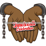 Juneteenth Emancipation Freedom June 19 Holiday African American History  SVG PNG JPG Vector Cutting Files
