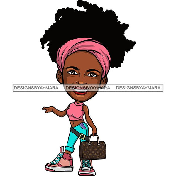 Cute Afro Lola Boss Lady Summer Fashion Dope Diva Glamour .SVG Cutting