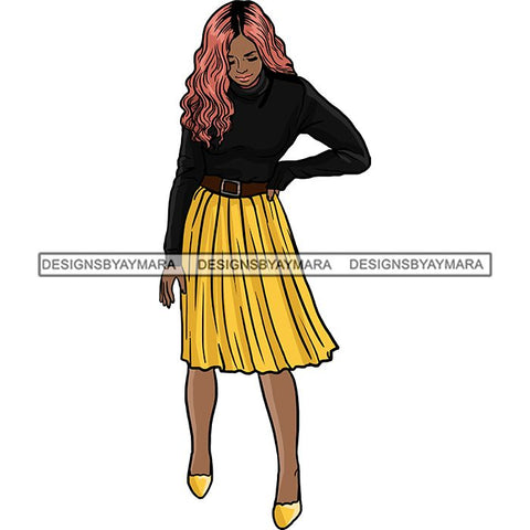 Fashion Diva Glamour Afro Classy Sexy Lady SVG PNG JPG Vector Files For Cutting and More