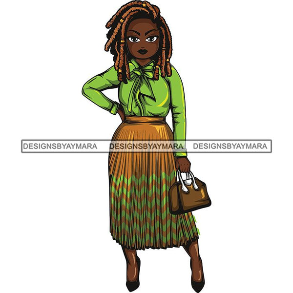 Afro Classy Lola Elegance Glamour Church Lady .SVG Clipart Vector Cutting Files For Circuit Silhouette Cricut and More!