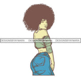 Afro Woman SVG Melanin Cutting Files For Cricut Silhouette and More