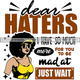 Afro Boss Lady Lord Life Quotes SVG Files For Cutting and More