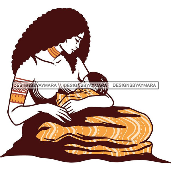 Sensual African Mother Silhouette Goddess Safari Africa Nature Exotic Culture SVG Cutting Files.