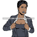 Afro Woman SVG Melanin Nubian Color Cutting Files