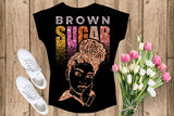 Brown Sugar Melanin Woman Sparkles African American Female Nubian Designs For T-Shirts Sublimation Print Cut Cutting SVG PNG JPG Vector Files