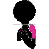 Strong Afro Woman SVG Cancer Survivor Cutting Files For Silhouette Cricut and More