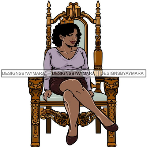 Afro Queen Goddess Melanin Nubian Glamour .PNG Print Files Not For Cutting