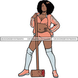 Afro Black Woman Halloween SVG Cutting Files For Silhouette Cricut and More