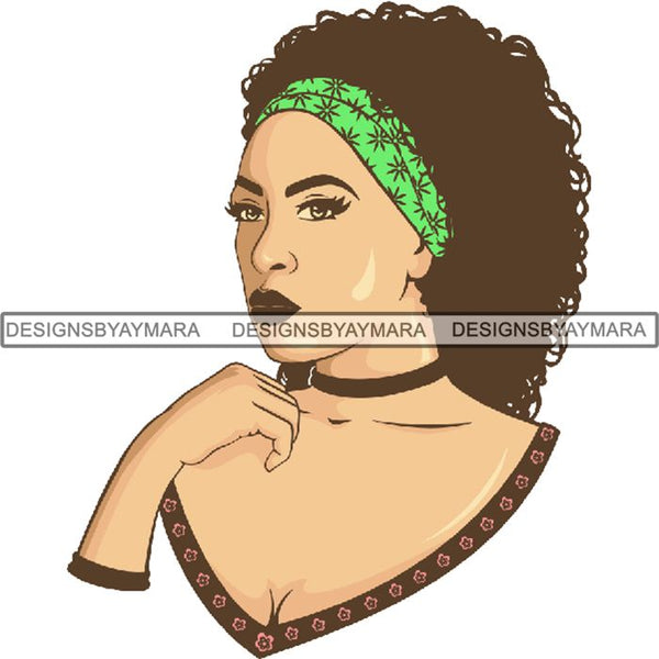 Afro Lady Queen Goddess Melanin Nubian .PNG Print Files Not For Cutting