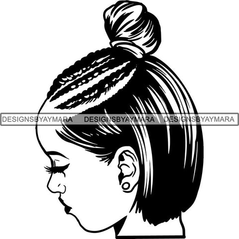 Afro Independent Successful Woman SVG Cutting Files For Silhouette Cricut and More