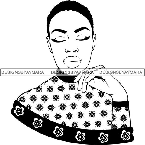 Afro Lady Black Goddess Melanin Dark Latina Morena SVG Files For Cutting and More!