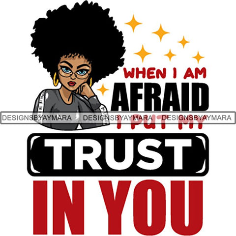 Afro Melanin Popping Lola Kinky Hair God Quotes SVG Cutting Files For Silhouette Cricut and More