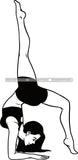 Woman Doing Yoga Meditation Wellness Meditate Relax Inhale Exhale Pose Position .SVG Cutting Files For Silhouette Cricut and More!