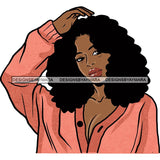 Afro African American Lady Woman Classy Nubian SVG Cutting Files