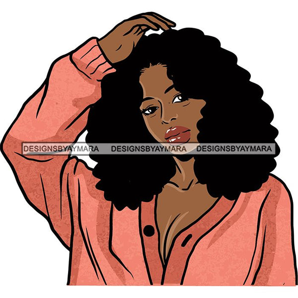 Afro African American Lady Woman Classy Nubian SVG Cutting Files