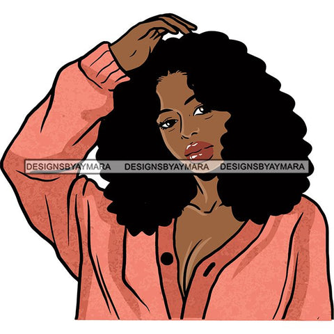 Afro African American Lady Woman Classy Nubian SVG Cutting Files