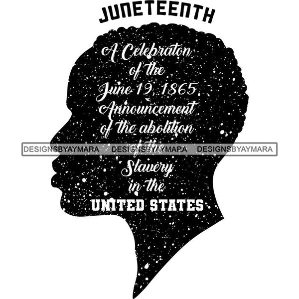 Juneteenth Emancipation Freedom June19 Holiday African American History  SVG PNG JPG Vector Cutting Files