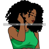 Afro African American Lady Woman Classy Nubian SVG Cutting Files