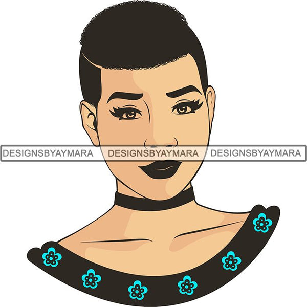 Afro Melanin Popping Dark Latina SVG Cutting Files For Silhouette Cricut and More