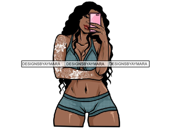 Tattoo Nubian Goddess PNG Files For Print Not For Cutting