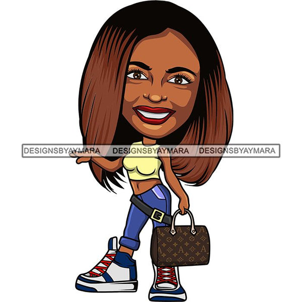 Cute Afro Lola Boss Lady Summer Fashion Dope Diva Glamour .SVG Cutting