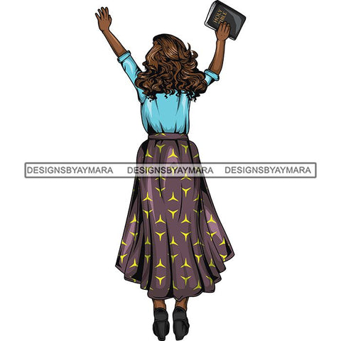 Afro Lola Praying Begging Asking God Lord Faith Strength .SVG Vector Clipart Cutting Files For Silhouette Cricut and More!