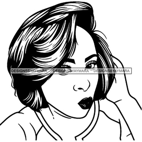 Afro Lady Black Goddess Melanin Dark Latina Morena SVG Files For Cutting and More!