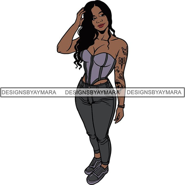 Afro Woman Goddess Diva Melanin Love Sensual .SVG Cut Files For Silhouette and Cricut and More!